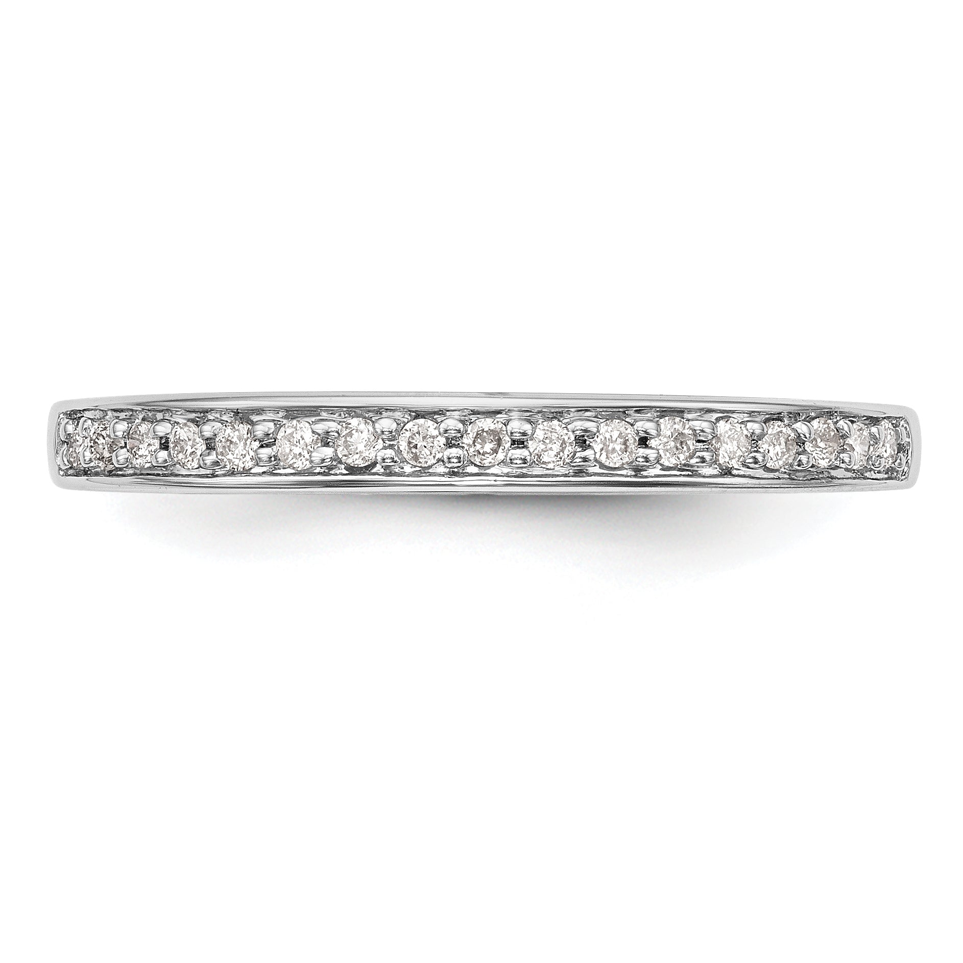 14K White Gold 1/8 carat Complete Diamond Band
