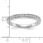 14K White Gold 1/8 carat Complete Diamond Band