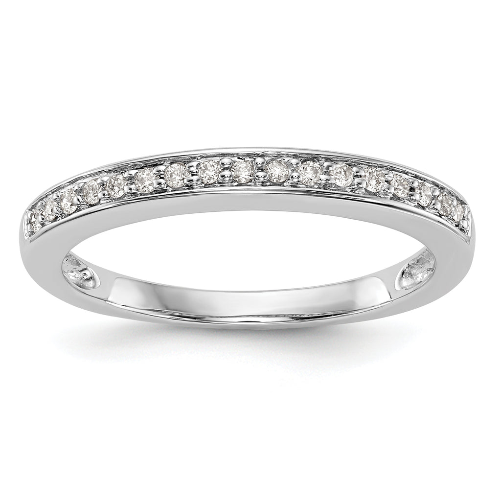 14K White Gold 1/8 carat Complete Diamond Band