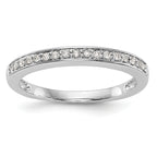 14K White Gold 1/8 carat Complete Diamond Band
