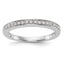 14K White Gold 1/8 carat Complete Diamond Band