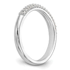 14K White Gold Micro Pave 1/4 carat Complete Diamond Band