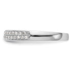 14K White Gold Micro Pave 1/5 carat Complete Diamond Band