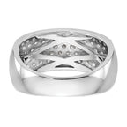 14K White Gold Pave 1.6 carat Complete Diamond Band