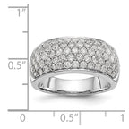 14K White Gold Diamond Band