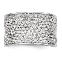 14K White Gold Micro Pave 1 carat Complete Diamond Band