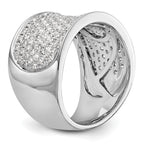 14K White Gold Micro Pave 1 carat Complete Diamond Band
