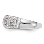 14K White Gold Micro Pave 1.75 carat Complete Diamond Band