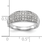 14K White Gold Micro Pave 1.75 carat Complete Diamond Band