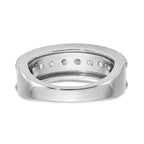 14K White Gold 1.5 carat Complete Diamond Band