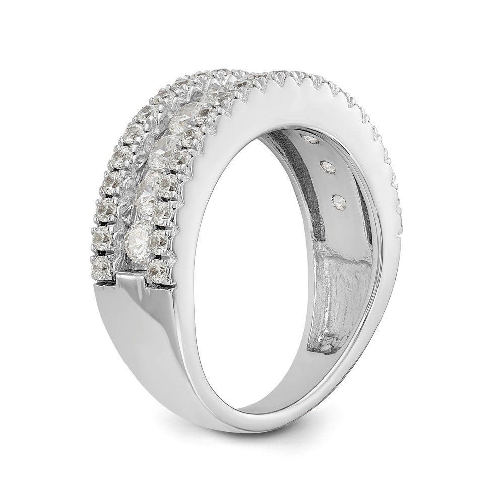 14K White Gold 1.5 carat Complete Diamond Band