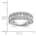 14K White Gold Diamond Band