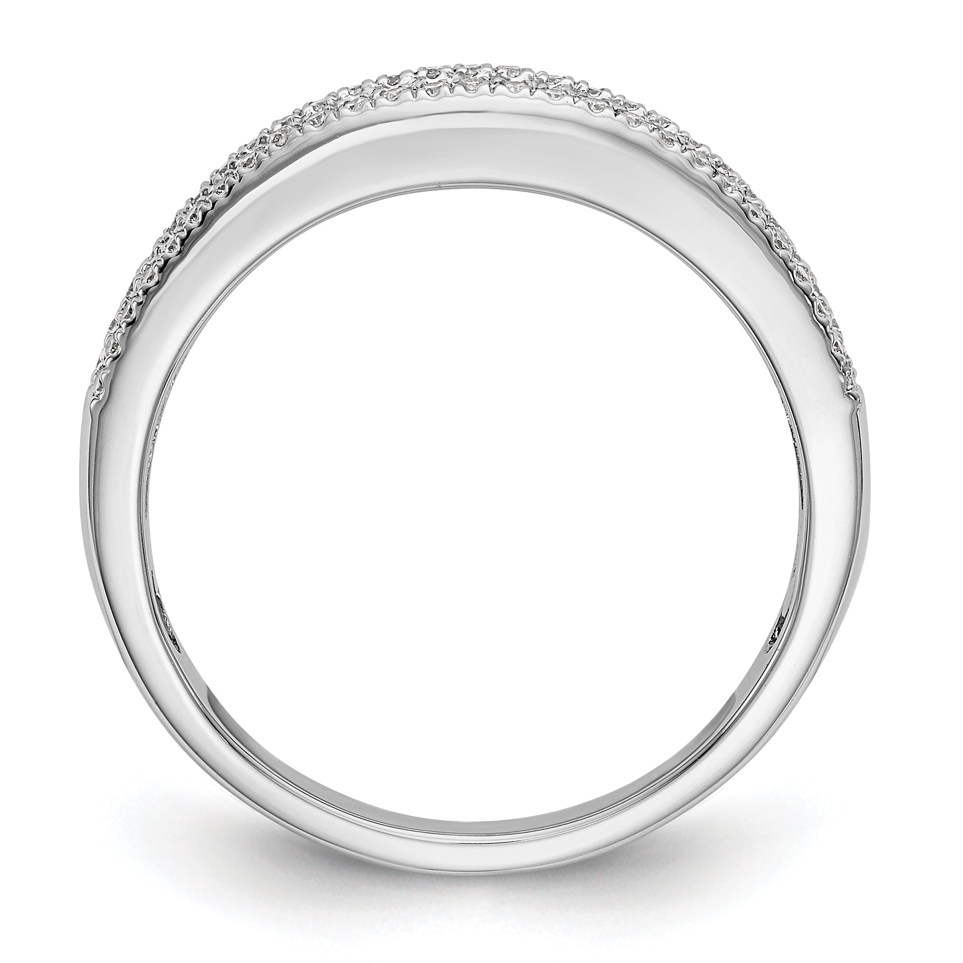 14K White Gold 1/2 carat Complete Diamond Band Secondary image