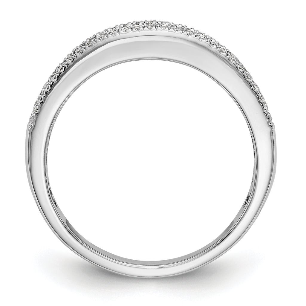 14K White Gold 1/2 carat Complete Diamond Band