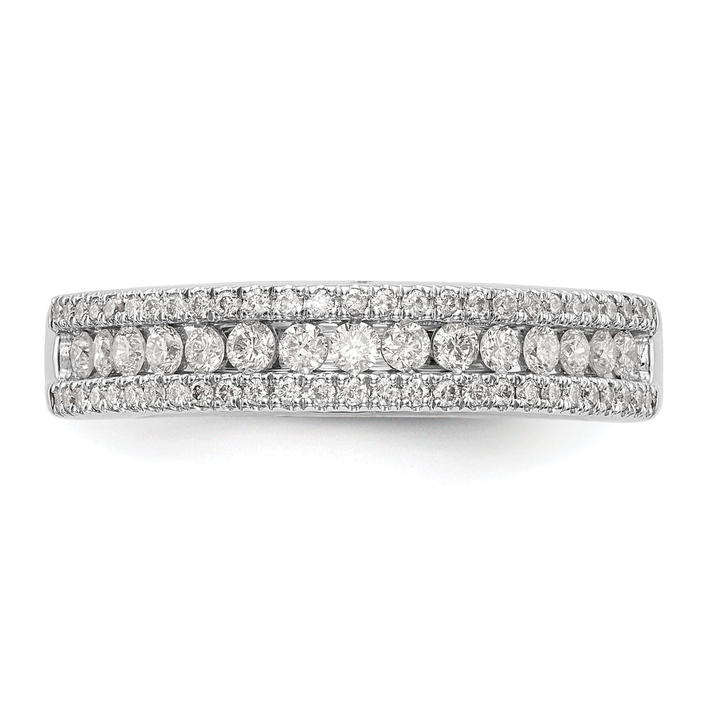 14K White Gold 1/2 carat Complete Diamond Band