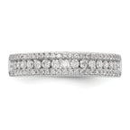 14K White Gold 1/2 carat Complete Diamond Band