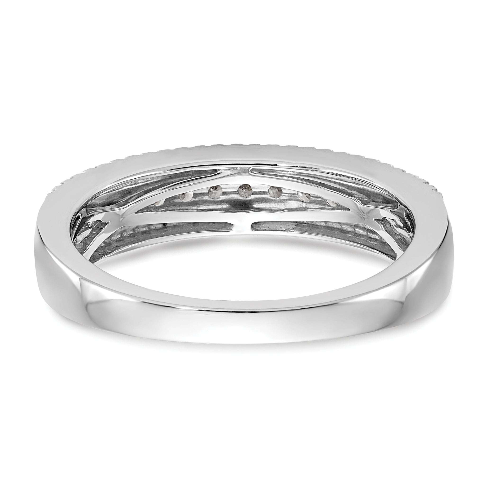14K White Gold 1/2 carat Complete Diamond Band