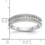 14K White Gold 1/2 carat Complete Diamond Band