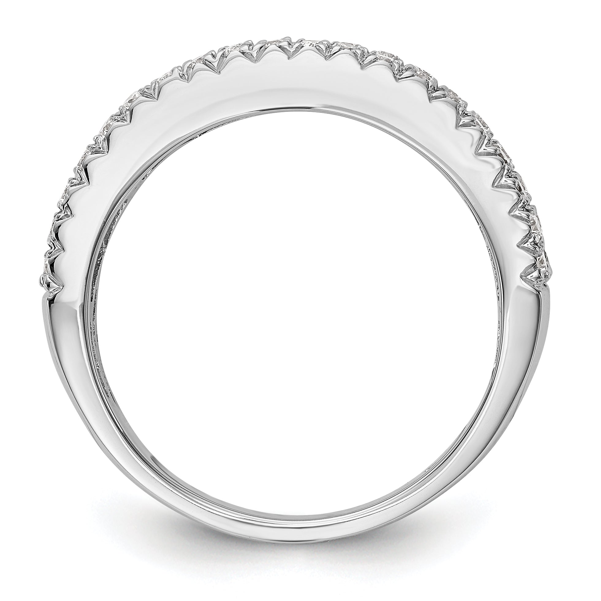 14K White Gold 1 carat Complete Diamond Band Secondary image