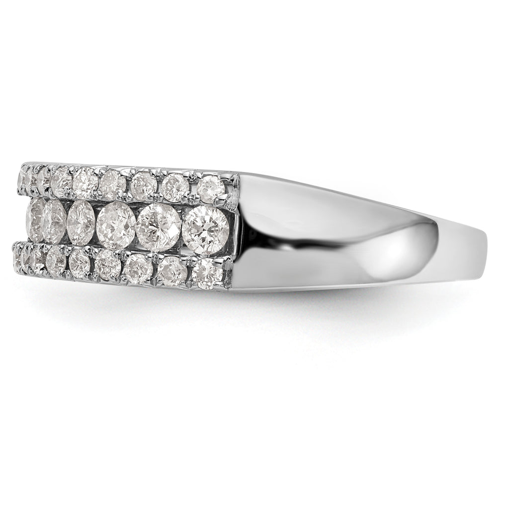 14K White Gold 1 carat Complete Diamond Band