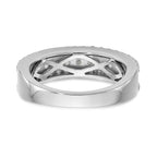 14K White Gold 1 carat Complete Diamond Band
