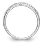 14K White Gold 1/8 carat Diamond Complete Wedding Band