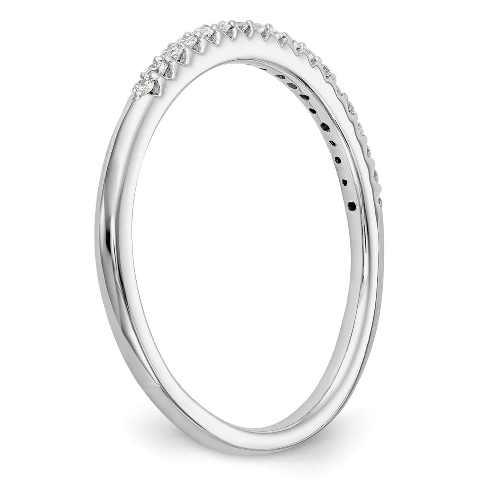 14K White Gold Diamond Band - 7