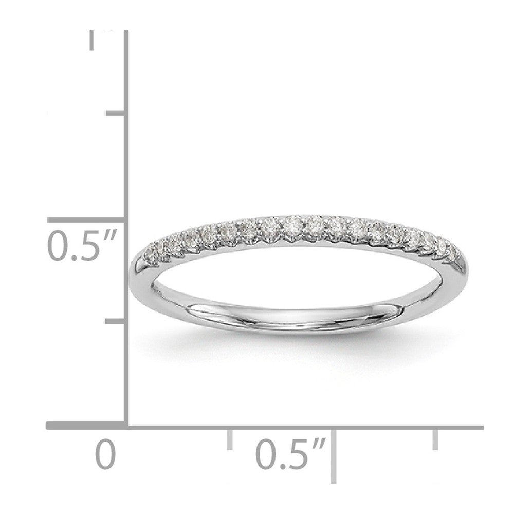 14K White Gold Diamond Band