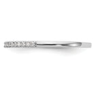 14K White Gold 1/6 carat Diamond Complete Wedding Band