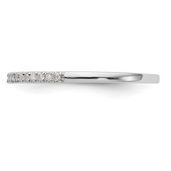 14K White Gold Diamond Band - 7