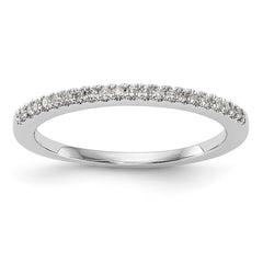 14K White Gold Diamond Band - 7