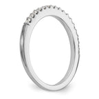 14K White Gold Diamond Band