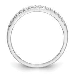 14K White Gold 1/8 carat Diamond Complete Wedding Band