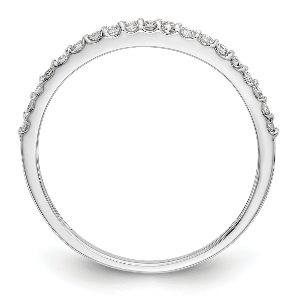 14K White Gold 1/5 carat Diamond Complete Wedding Band