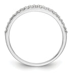14K White Gold 1/5 carat Diamond Complete Wedding Band