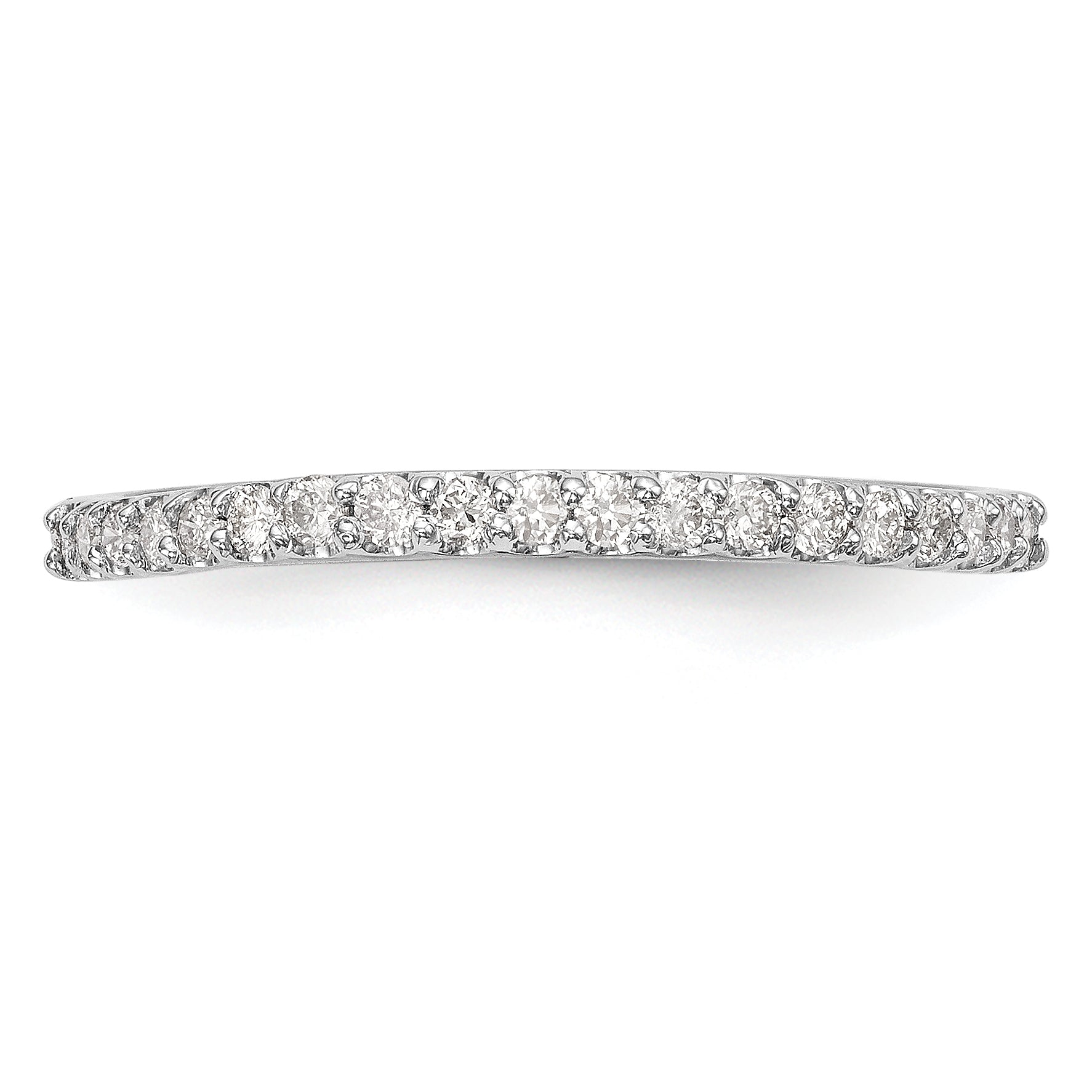 14K White Gold 1/5 carat Diamond Complete Wedding Band