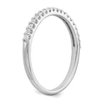 14K White Gold 1/5 carat Diamond Complete Wedding Band