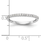 14K White Gold 1/5 carat Diamond Complete Wedding Band