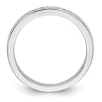 14K White Gold 5-Stone 1/4 carat Round Diamond Complete Channel Band
