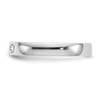 14K White Gold 5-Stone 1/4 carat Round Diamond Complete Channel Band