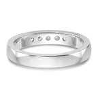 14K White Gold 5-Stone 1/4 carat Round Diamond Complete Channel Band