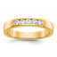 14K Yellow Gold 5-Stone Diamond Channel Band