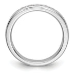 14K White Gold 5-Stone 1/3 carat Round Diamond Complete Channel Band