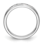 14K White Gold 5-Stone 1/2 carat Round Diamond Complete Channel Band
