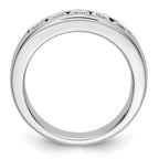 14K White Gold 5-Stone 3/4 carat Round Diamond Complete Channel Band