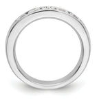 14K White Gold 5-Stone 1 carat Round Diamond Complete Channel Band