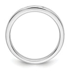 14K White Gold 5-Stone 1/10 carat Round Diamond Complete Channel Band