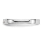 14K White Gold 5-Stone 1/10 carat Round Diamond Complete Channel Band