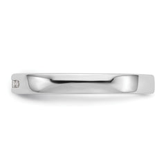 14K White Gold 5-Stone 1/10 carat Round Diamond Complete Channel Band