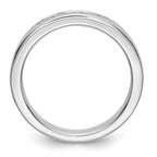 14K White Gold 5-Stone 1/4 carat Round Diamond Complete Channel Band